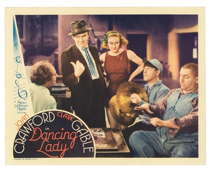 1933 The Three Stooges in "Dancing Lady" Lobby Scene Card - Featuring Joan Crawford and Hed Healy